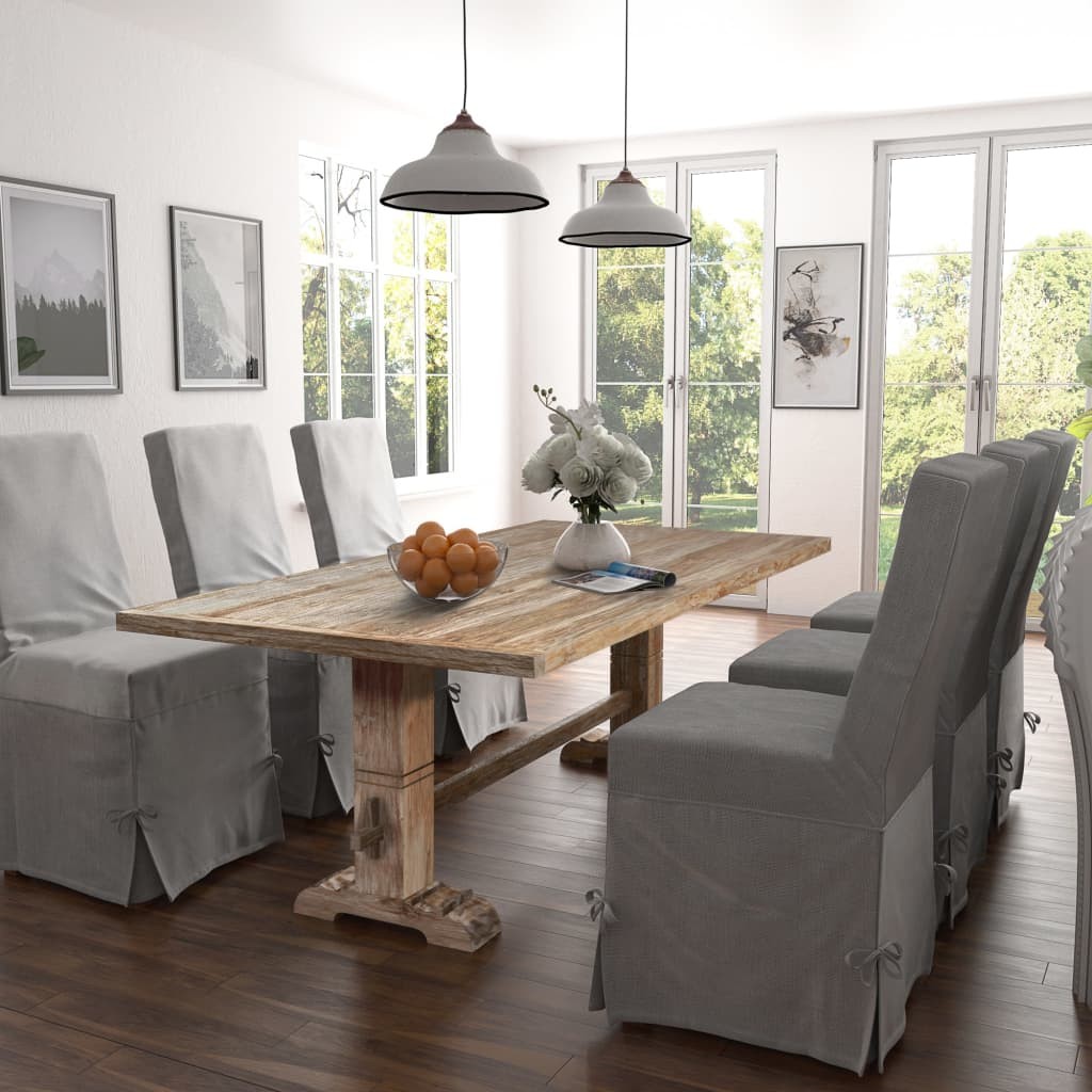 Massive Dining Table Teak 200x100x75 cm